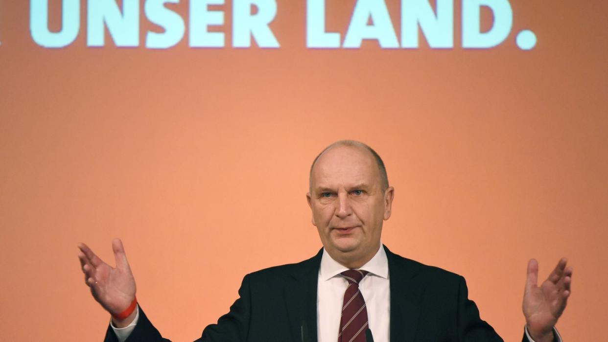 Gleichauf mit der AfD: Brandenburgs Ministerpräsident Dietmar Woidke (SPD). Foto: Ralf Hirschberger