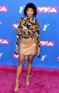 <p>Amandla Stenberg attends the 2018 MTV Video Music Awards at Radio City Music Hall on August 20, 2018 in New York City. (Photo: Jamie McCarthy/Getty Images) </p>