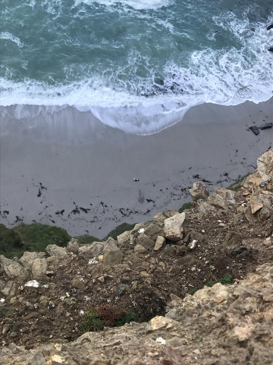 The Cornish seafront where Dexter fell (SWNS)