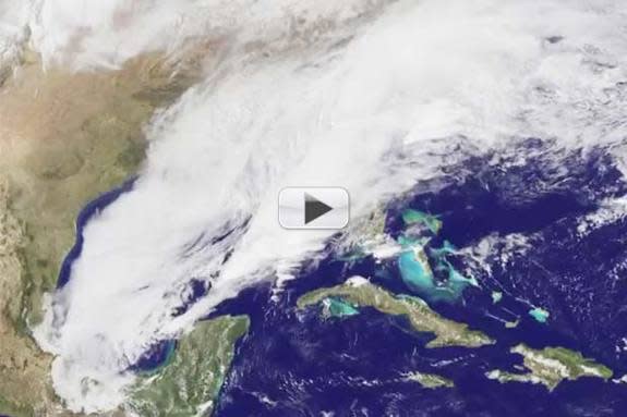 Massive Winter Storm 'Pax' Seen From Space | Time-Lapse Video