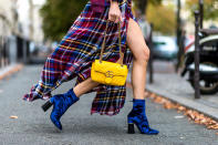 <h2>Velvet Ankle Boots</h2> <p>Velvet—being one of this year's biggest trends—is interpreted all across the board, but its footwear rendition is arguably the prettiest. Taking the gold in the department is 3.1 Phillip Lim's navy blue crushed velvet ankle boot, which has been witnessed all over the street-style scene during fashion week for good reason.</p> <h4>Getty Images</h4>