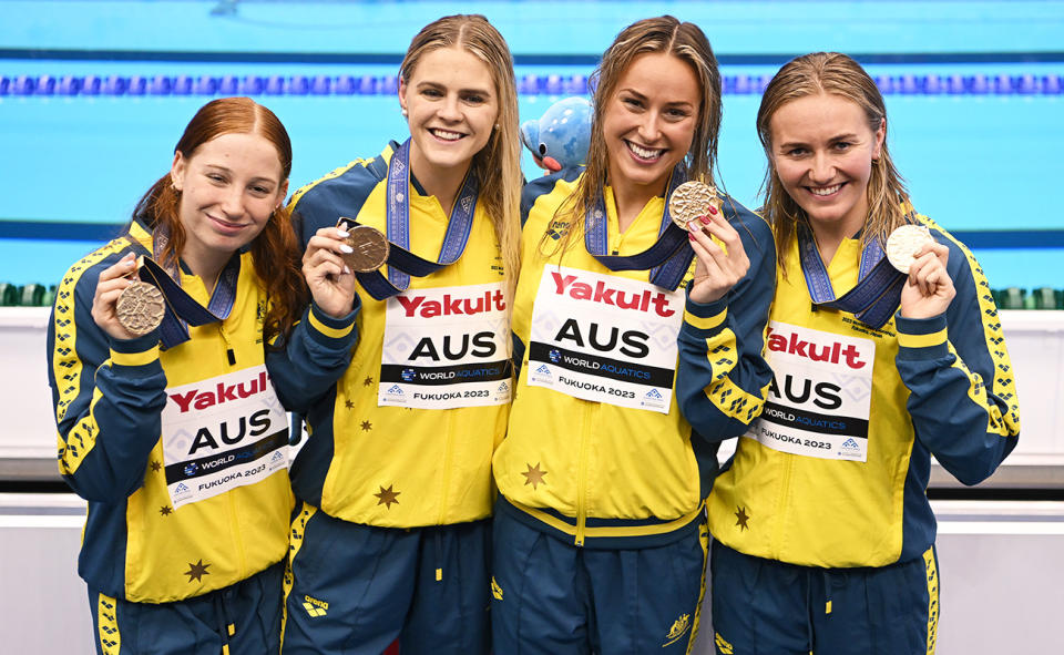 Australia's swimmers, pictured here at the world championships.