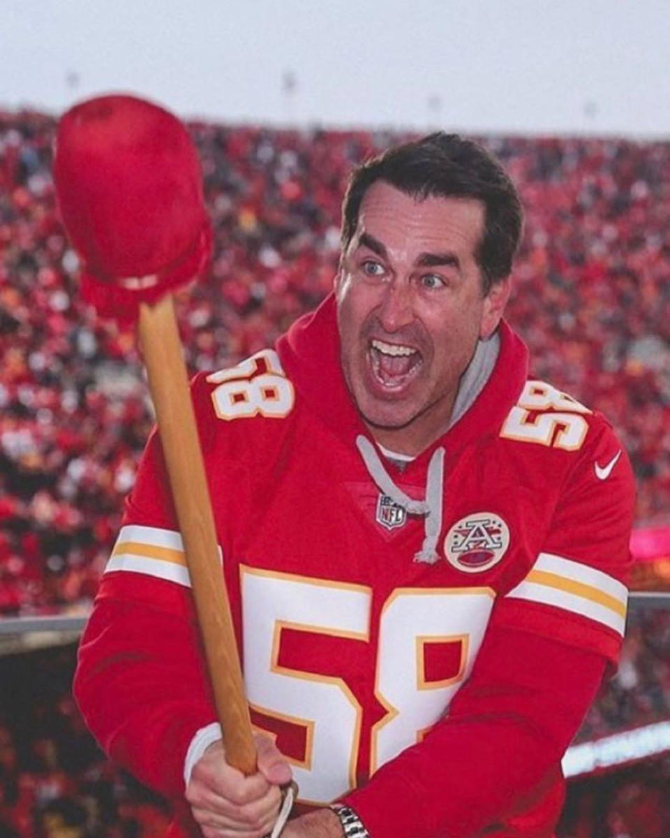 <p>"Congratulations @chiefs on another AFC Championship!!! I'm so proud of you guy!!! #lovekansascity #superbowl2023 #amazinggame," Rob Riggle captioned this <a href="https://www.instagram.com/p/CoBtRySuhG5/" rel="nofollow noopener" target="_blank" data-ylk="slk:animated photo on his Instagram;elm:context_link;itc:0;sec:content-canvas" class="link ">animated photo on his Instagram</a>. </p>