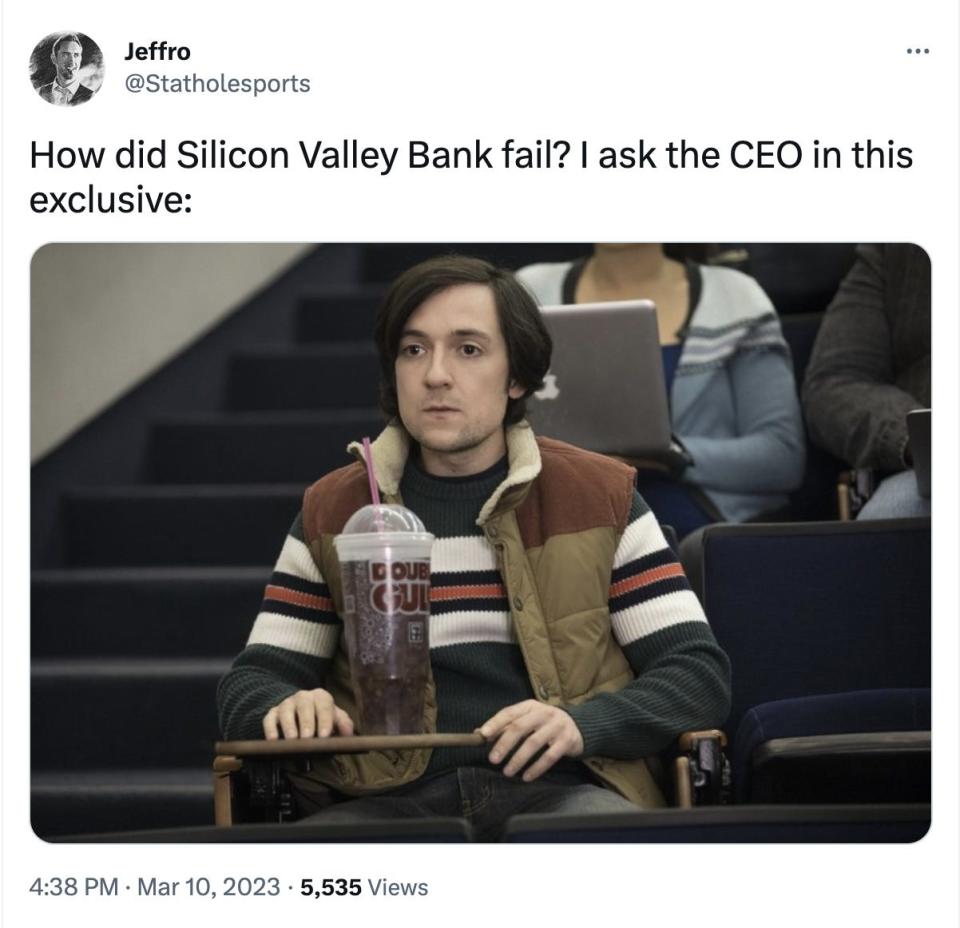 Meme following Silicon Valley Bank