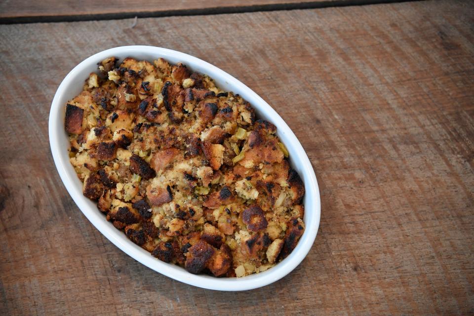 Stuffing is a favorite side dish.