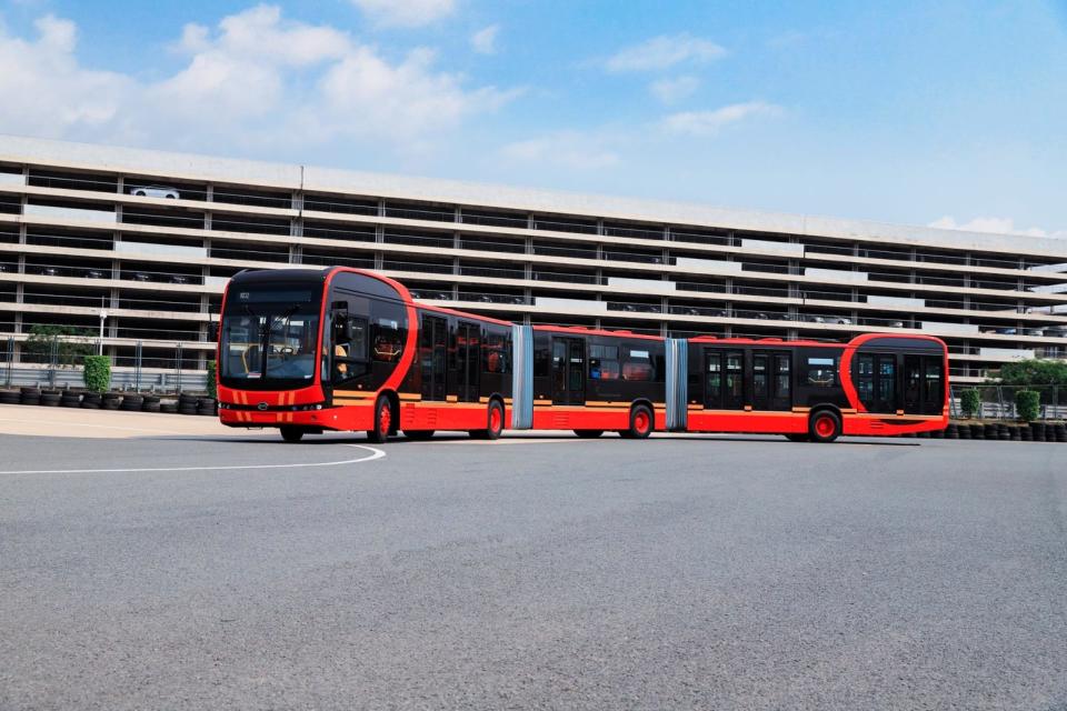 Today, BYD launched what it says is the world's longest electric bus, theK12A