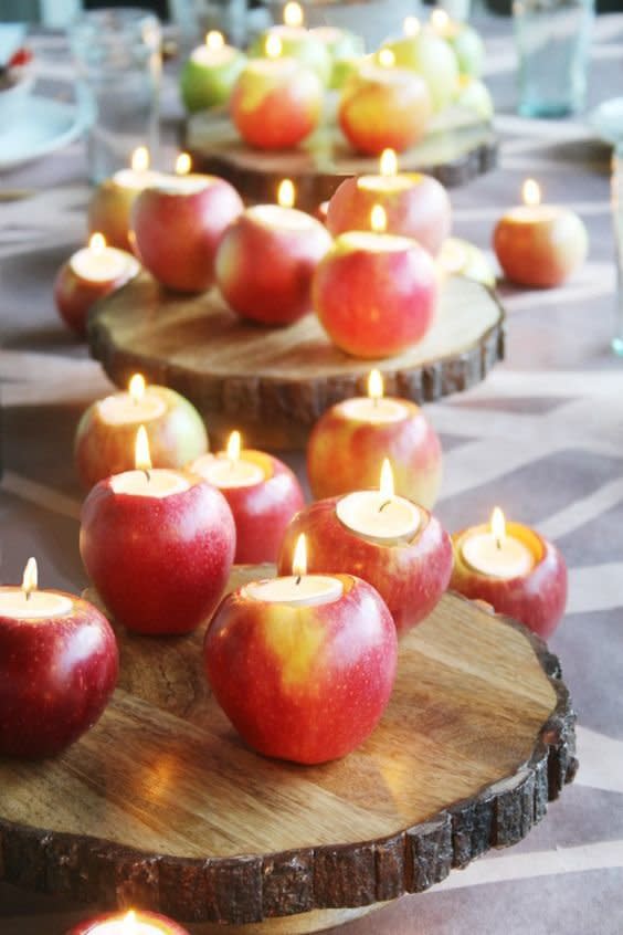 Apple Tealight Candles