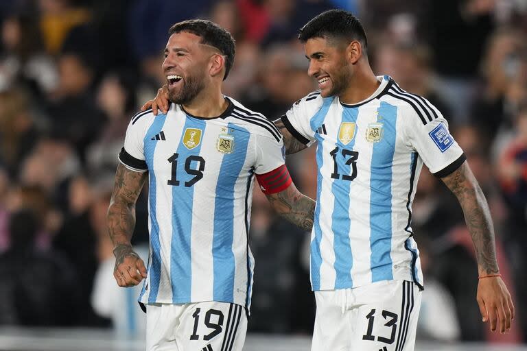 La dupla de centrales que se perfila para ser titular ante Chile, con Otamendi como capitán