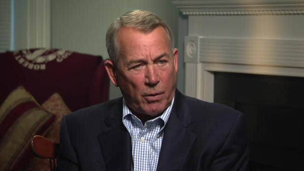 Former Speaker of the House John Boehner.  / Credit: CBS News