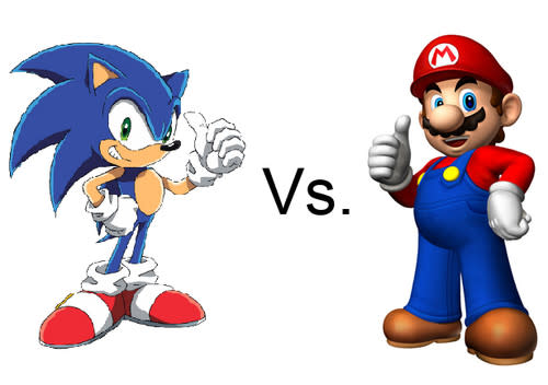 sonic vs mario