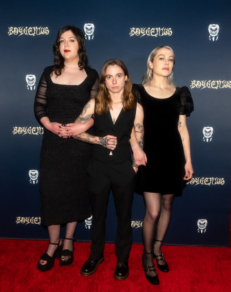 Julien Baker, , Lucy Dacus and Phoebe Bridgers .. at boygenius 'the film' held at El Rey Theatre on March 30, 2023 in Los Angeles, California.