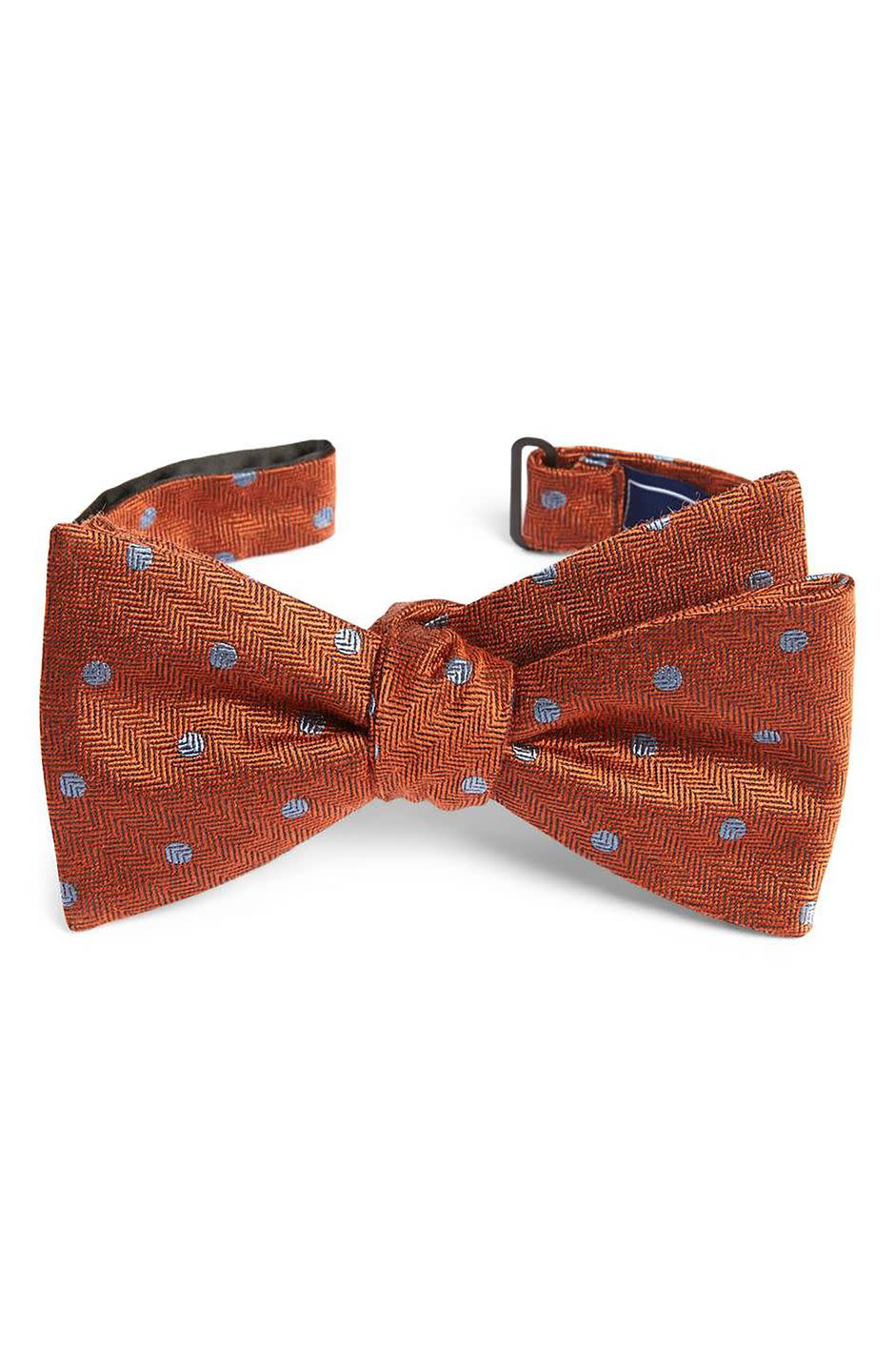 <p>$19</p><p><a rel="nofollow noopener" href="https://shop.nordstrom.com/s/the-tie-bar-dotted-hitch-wool-silk-bow-tie/4864151" target="_blank" data-ylk="slk:SHOP NOW;elm:context_link;itc:0;sec:content-canvas" class="link ">SHOP NOW</a></p><p>A little fashion advice from you will go a long way. Help him add some oomph to his look with a cool bow tie.</p>