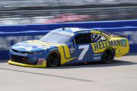 Justin Allgaier competes during a NASCAR Xfinity Series auto race Saturday, June 25, 2022, in Lebanon, Tenn. (AP Photo/Mark Humphrey)