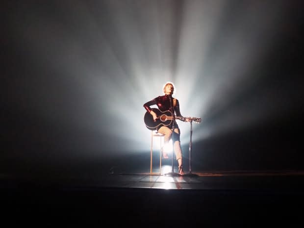 <p> Taylor Swift performs "Betty" from <em>folklore</em> at the Academy of Country Music Awards at the Grand Ole Opry in Nashville, Tennessee, on Sept. 16, 2020.</p><p>TASRIGHTSMANAGEMENT2020/Getty Images via Getty Images</p>