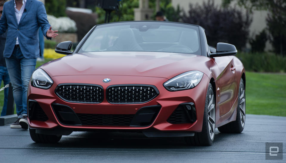 BMW unveiled the new BMW Z4 Roadster at Pebble Beach, California this morning