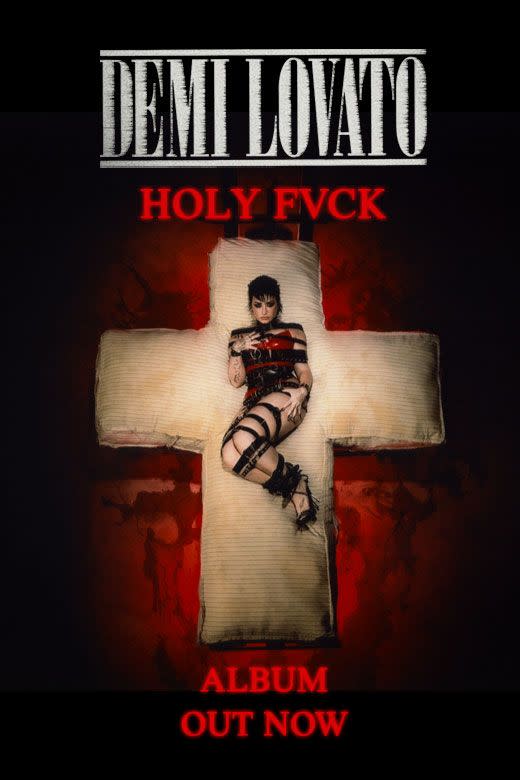 The Demi Lovato poster was found by the Advertising Standards Authority to be likely to cause serious offence to Christians (ASA/PA)