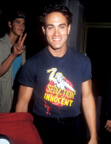 <p>Barry King/WireImage)</p> Brandon Lee in Los Angeles in 1990