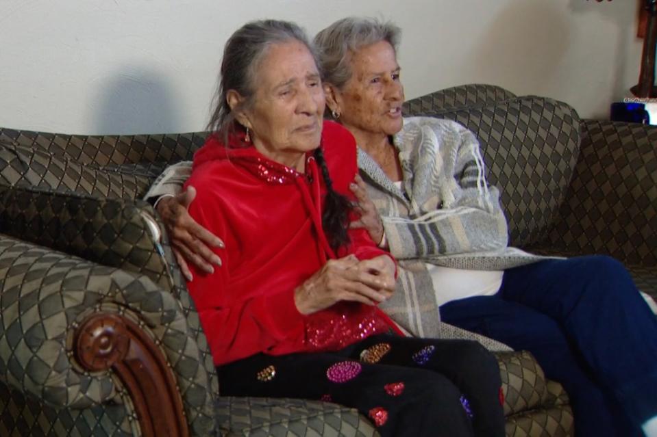 Maurilia Chavez and Andrea Lopez, 90, met for the “first time” in December after finding out each other was still alive through a DNA test. 9NEWS