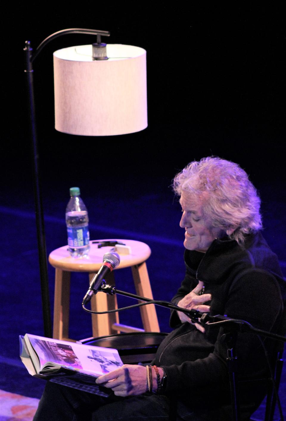 In addition to singing, Rodney Crowell took a seat and read from his book "Word for Word" during his Friday night solo show.