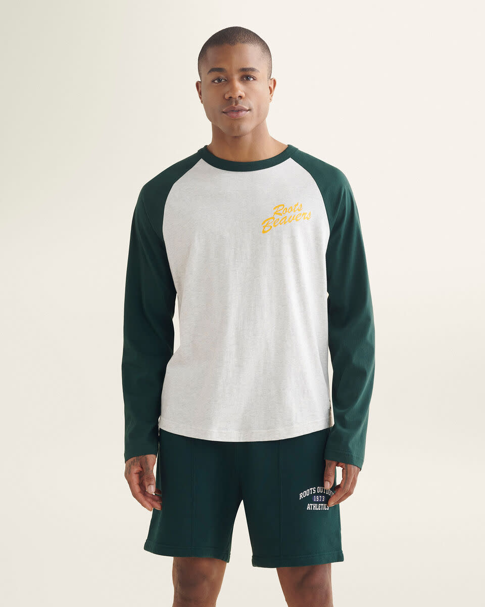 Mens Roots Beavers Baseball Tee. Image via Roots.