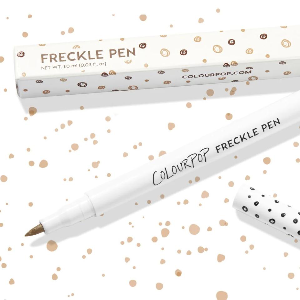 white freckle pen