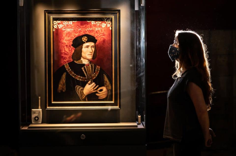 A portrait of King Richard III at the National Portrait Gallery  (PA)