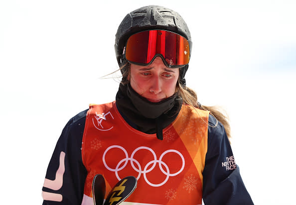 Von Rekorden war Maddie Bowman weit entfernt. Die US-Amerikanerin stürzte im Freestyle.