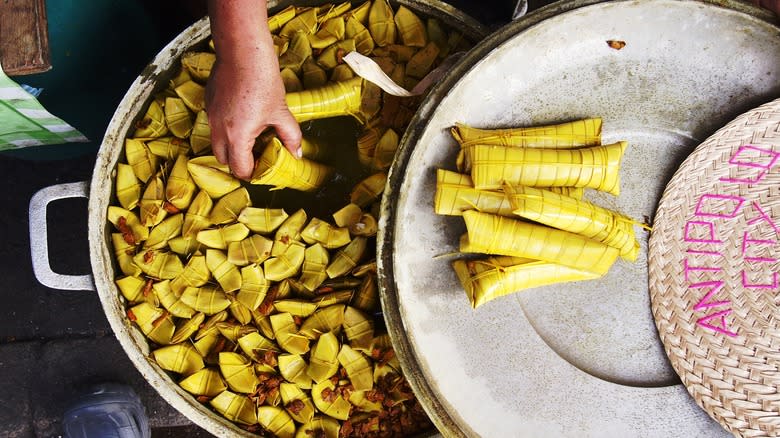 Cooking suman