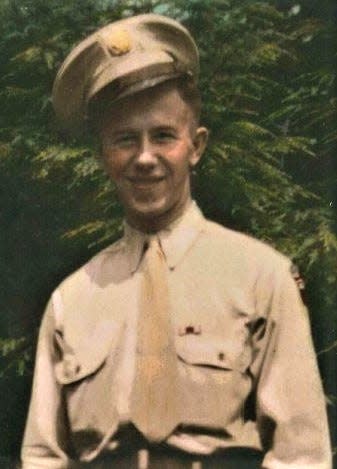 John Perkins Jr., of Newark, was drafted into the Army on March 22, 1942.