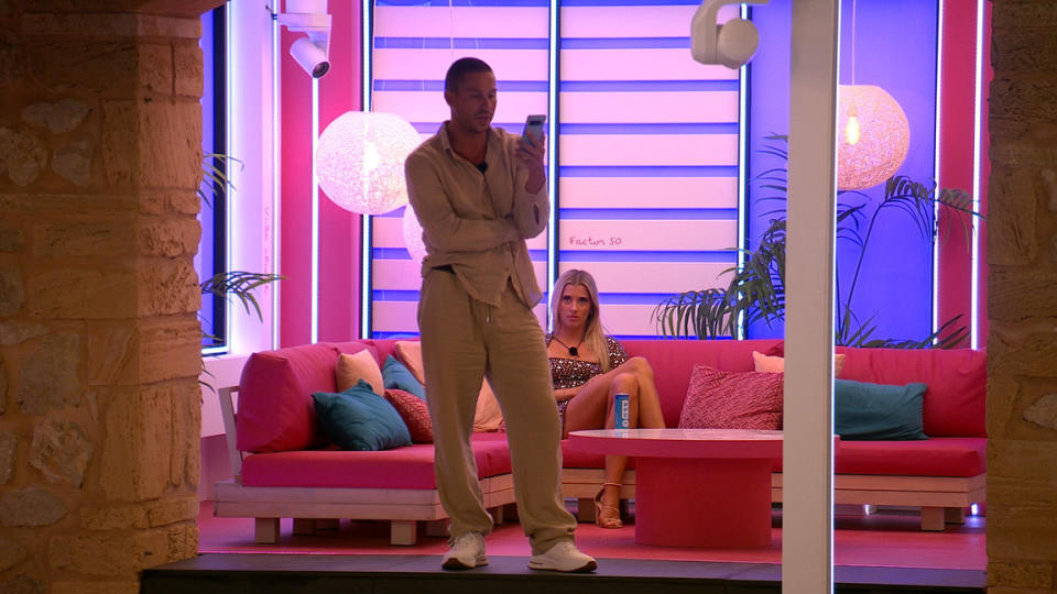 From ITV

Episode 39

Love Island SR11 on ITV2 and ITVX

Pictured: JOEY, JESSY.

This photograph is (C) ITV plc and can only be reproduced for editorial purposes directly in connection with the programme or event mentioned above, or ITV plc. This photograph must not be manipulated [excluding basic cropping] in a manner which alters the visual appearance of the person photographed deemed detrimental or inappropriate by ITV plc Picture Desk.  This photograph must not be syndicated to any other company, publication or website, or permanently archived, without the express written permission of ITV Picture Desk. Full Terms and conditions are available on the website www.itv.com/presscentre/itvpictures/terms

For further information please contact:
michael.taiwo1@itv.com                              