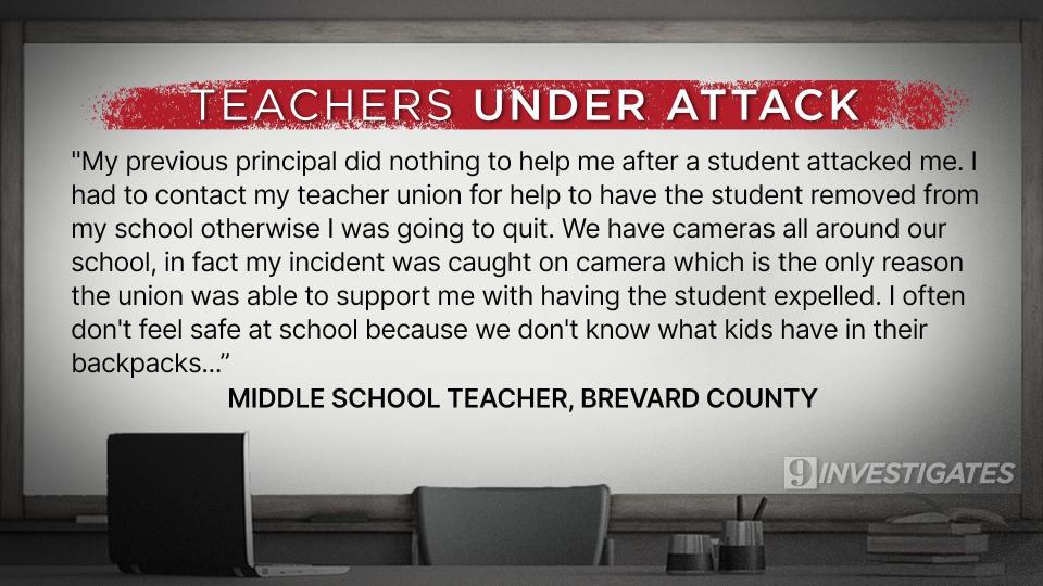 9 Investigates gathered comments from teachers across Central Florida.