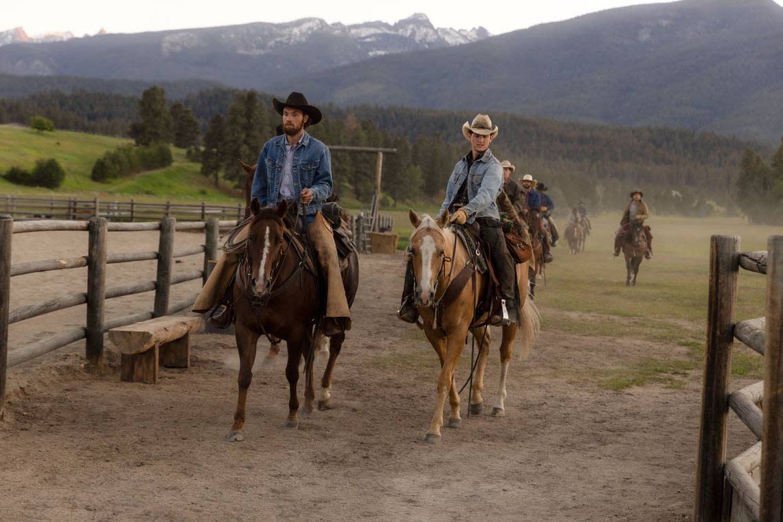 The Yellowstone Ranch cowboys get ready for the spring cattle “gathering” in Season 5, Episode 5.