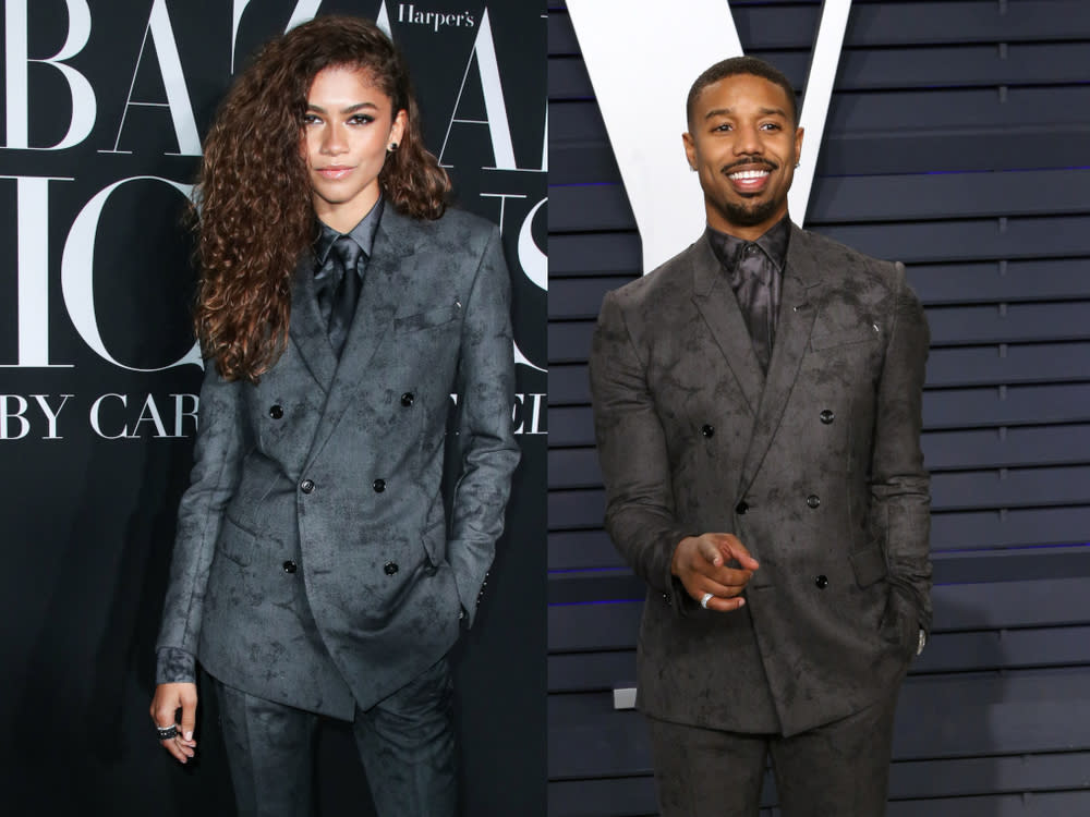 Zendaya jüngst bei einem Event im Rahmen der New York Fashion Week, Michael B. Jordan bei der Vanity Fair Oscar Party im Februar 2019 (Bild: [M] Xavier Collin/Image Press Agency/ImageCollect / Joe Seer / Shutterstock.com)