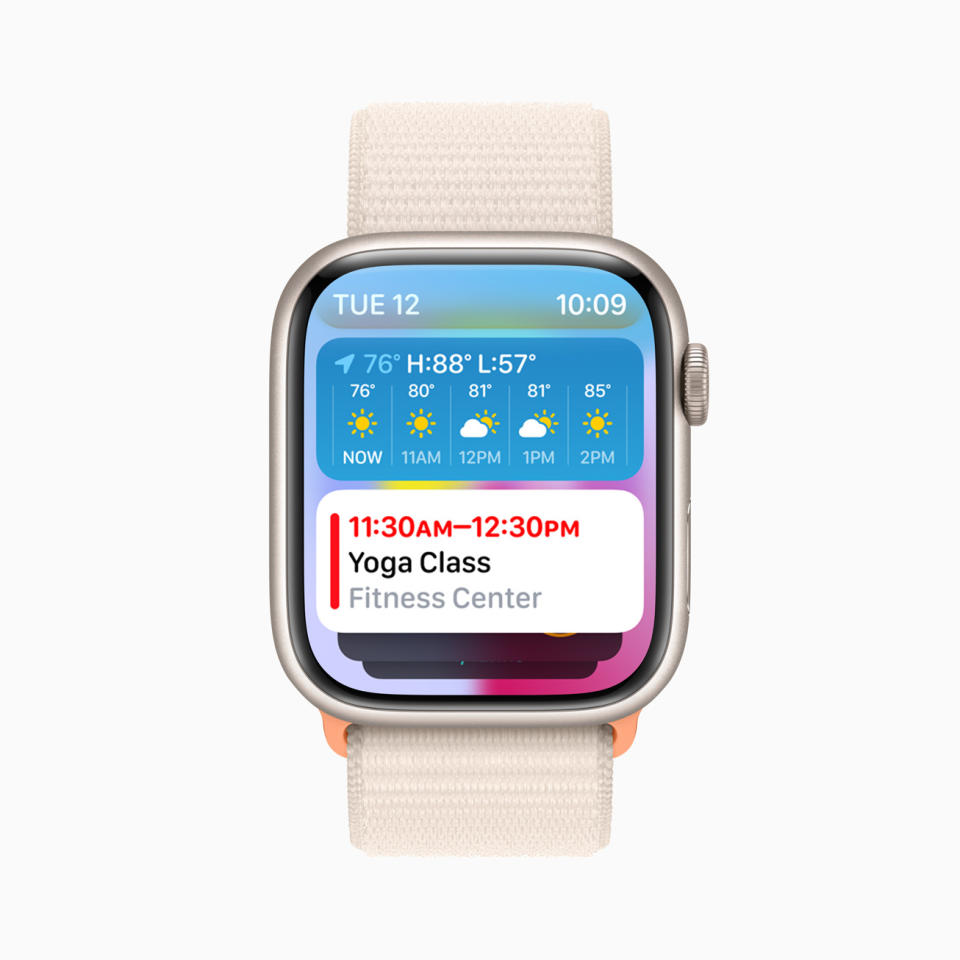 watchOS 10 on Apple Watch Series 9. (Apple)