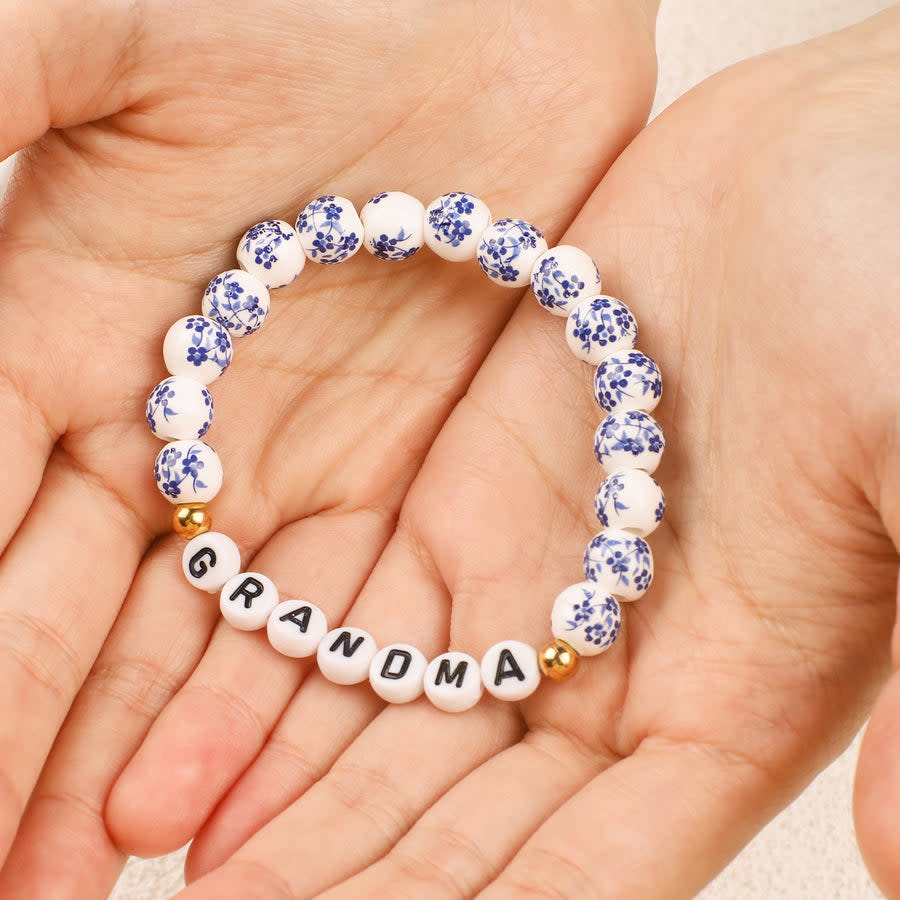 <p><a href="https://go.redirectingat.com?id=74968X1596630&url=https%3A%2F%2Fmintandlily.com%2Fproducts%2Fblue-porcelain-floral-beaded-bracelet-for-mom-grandma%3Fvariant%3D40718662991945&sref=https%3A%2F%2Fwww.thepioneerwoman.com%2Fholidays-celebrations%2Fgifts%2Fg43296433%2Fmothers-day-gifts-for-grandma%2F" rel="nofollow noopener" target="_blank" data-ylk="slk:Shop Now;elm:context_link;itc:0;sec:content-canvas" class="link ">Shop Now</a></p><p>Blue Porcelain Floral Beaded Grandma Bracelet </p><p>mintandlily.com</p><p>$34.00</p><span class="copyright">Mint and Lily</span>