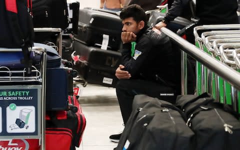 The Bangladesh cricket team wait to leave New Zealand - Credit: afp