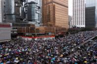 Demonstration against a proposed extradition bill in Hong Kong