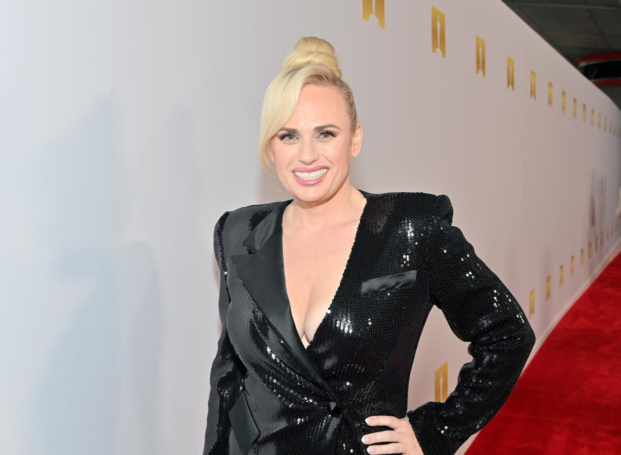 Rebel Wilson attends the Academy Museum of Motion Pictures and Vanity Fair Premiere party at Academy Museum of Motion Pictures on September 29, 2021 in Los Angeles, California. (Photo by Stefanie Keenan/Getty Images for Academy Museum of Motion Pictures)