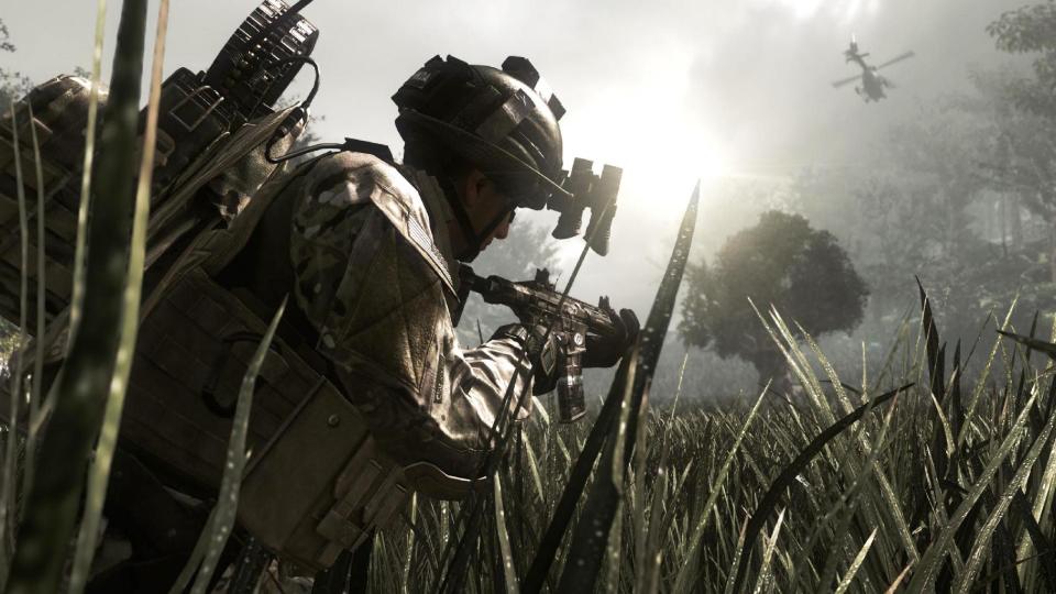 This video game image released by Activision shows a scene from "Call of Duty: Ghosts," the tenth installment in the Call of Duty series. (AP Photo/Activision)
