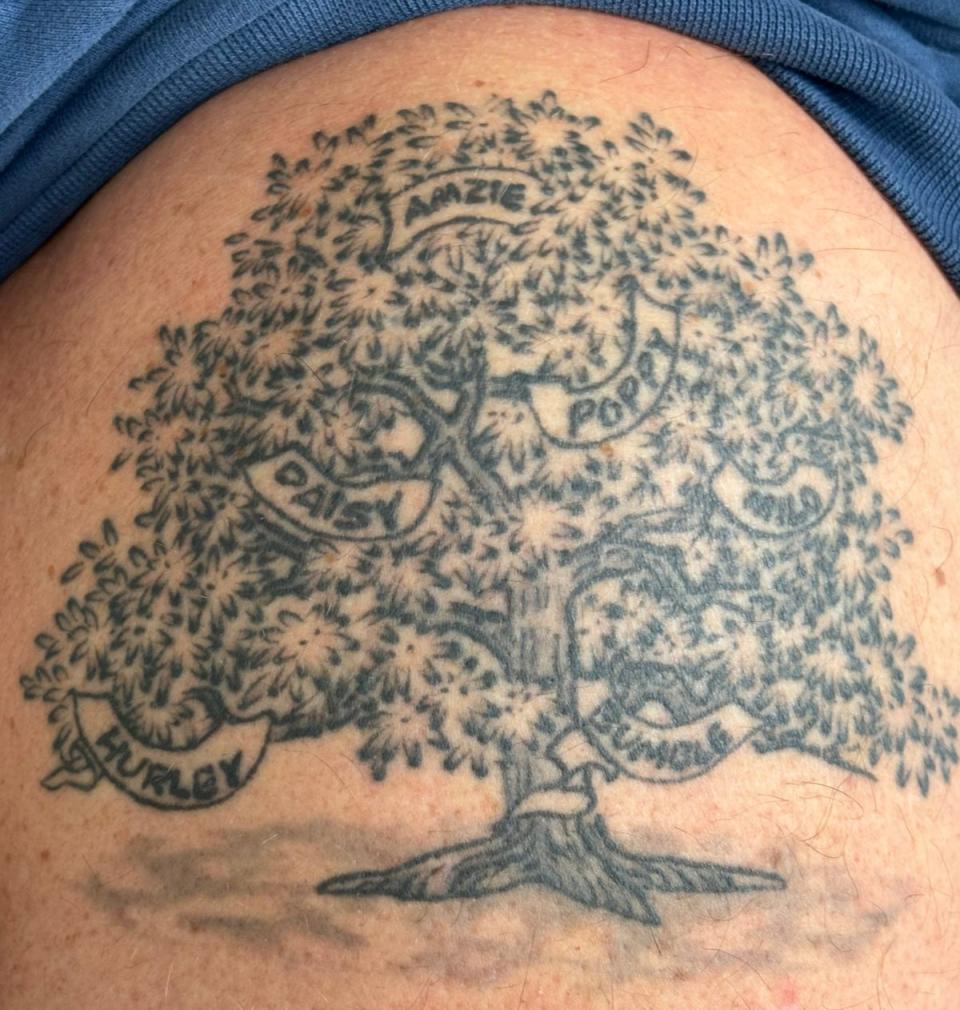 Ant McPartlin’s family tree tattoo (X / antanddec)