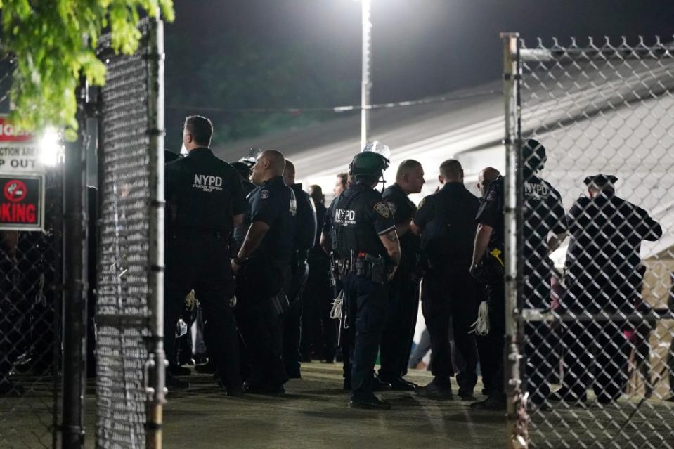 Half a dozen migrants from Africa and South America duked it out around 8 p.m. at the massive Manhattan tent city that is no stranger to unruly behavior, the sources said. Christopher Sadowski