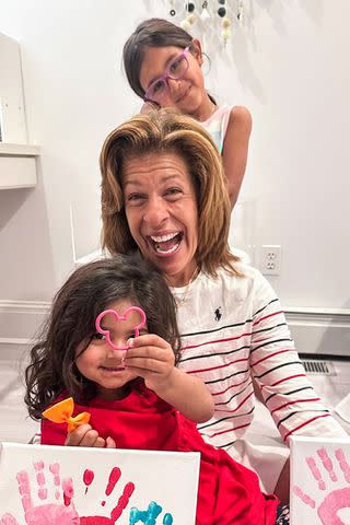 <p>Hoda Kotb/ Instagram</p> Hoda Kotb is pictured with her two daughters