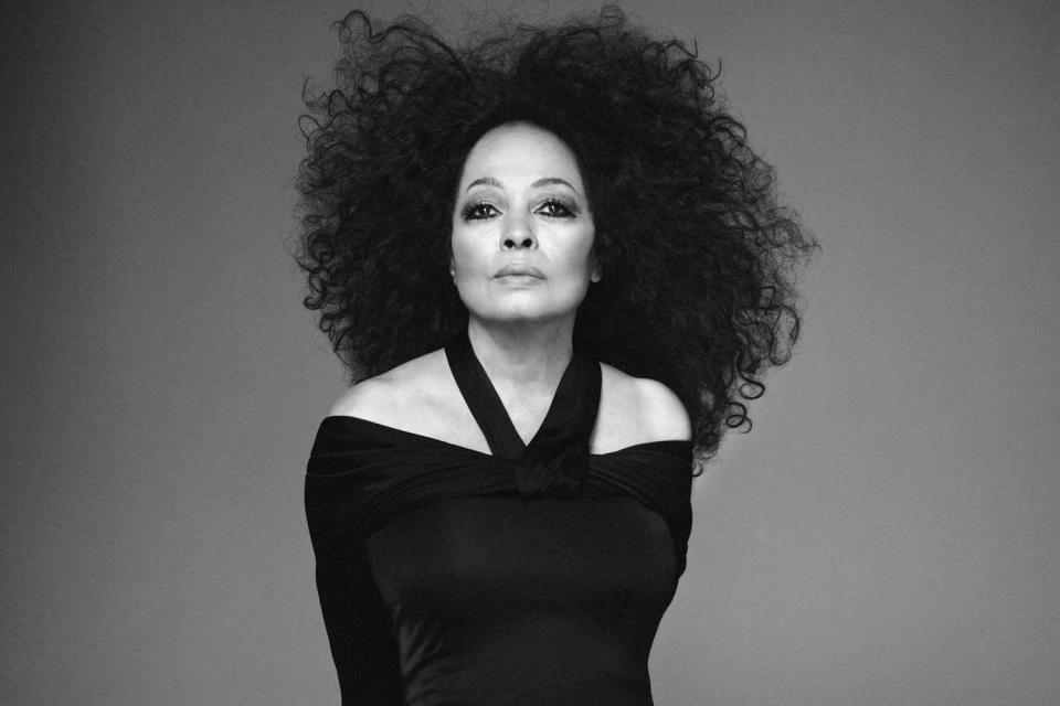 <p>David Sims</p> Diana Ross for Saint Laurent