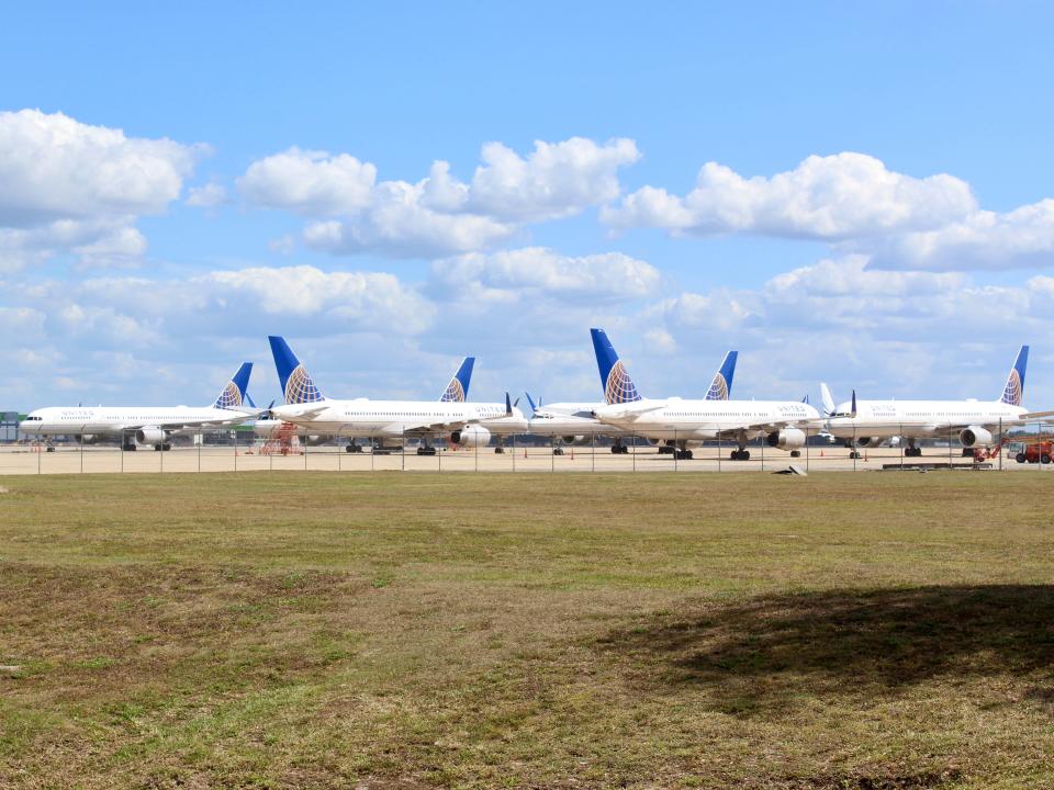 Grounded Planes United Airlines