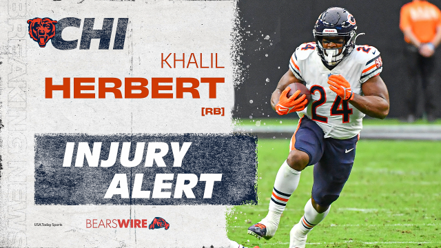 Bears put RB Khalil Herbert on injured reserve - Chicago Sun-Times