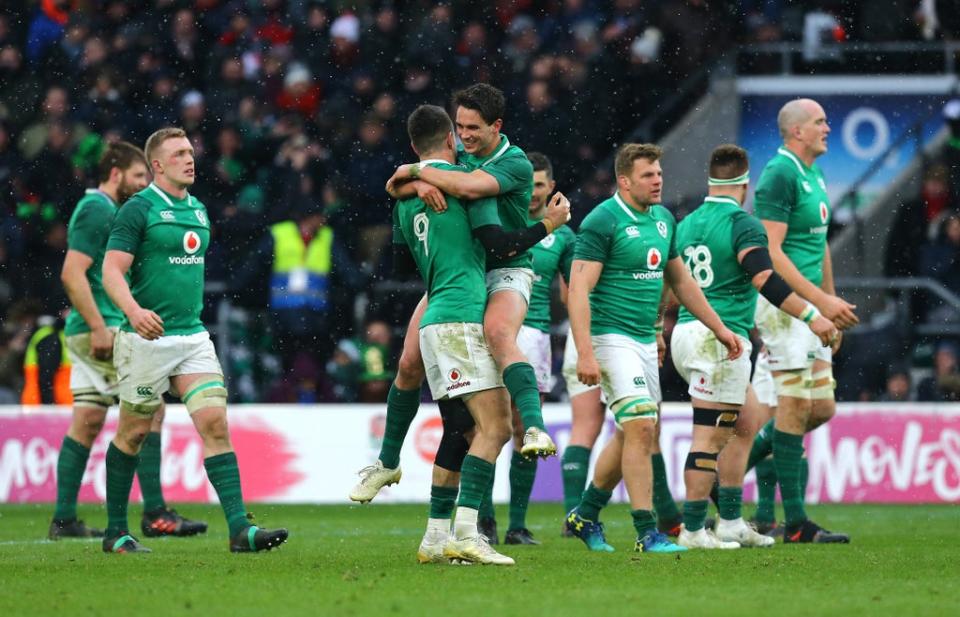 Ireland pair Conor Murray, number nine, and Joey Carbery will start against Argentina (Gareth Fuller/PA) (PA Archive)