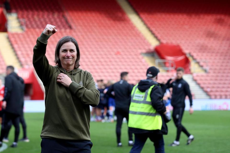 Saints FC Women boss Marieanne Spacey-Cale was pleased with her side's performance in the 3-1 win over London City Lionesses. <i>(Image: Isabelle Field/Southampton FC)</i>