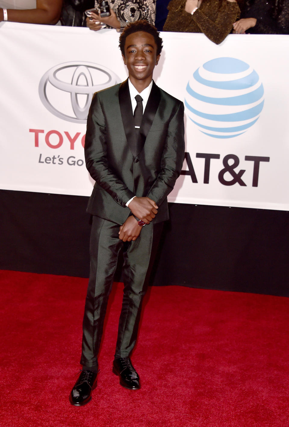 Caleb McLaughlin at the 49th NAACP Awards in California