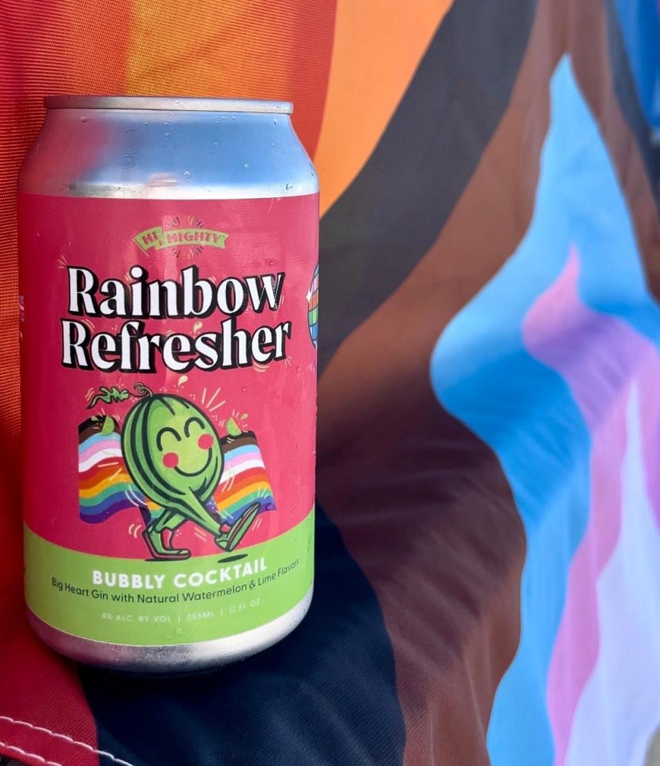 Indianapolis-based distillery Hi & Mighty is releasing the pride-themed cocktail Rainbow Refresher in 2024.
