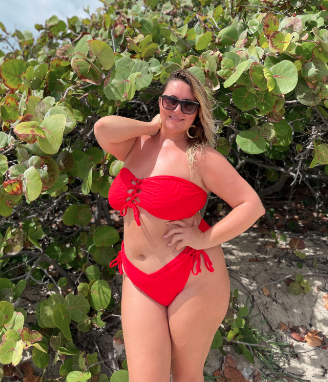 Curvy Beach Founder and CEO Elizabeth Taylor said bright colors and neons are best-sellers this season. - Credit: Courtesy Photo